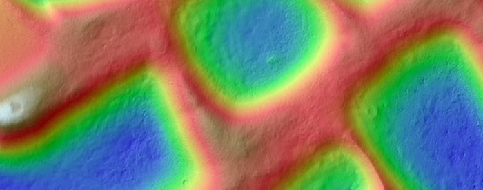 Las estructuras alveolares misteriosas en Marte
