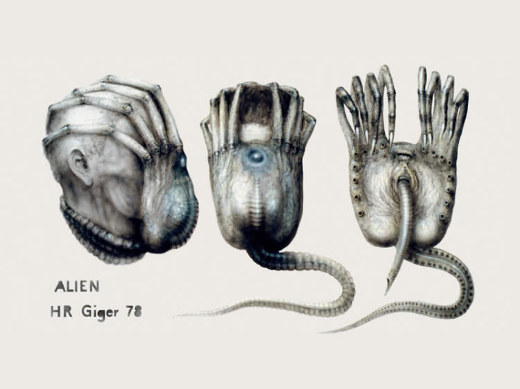 Alien (1979) Los bocetos originales. Alien (1979) Los bocetos originales.